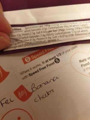 co op free from choco bar