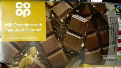 Milk chocolate with Peanuts & Caramel