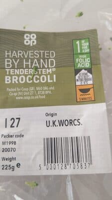 Co-Op Harvested By hand Tenderstem broccoli