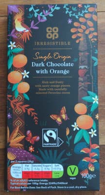 Dark chocolate with orange
