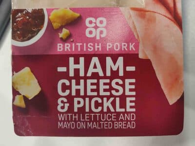 Ham Cheese & Pickle Sandwich