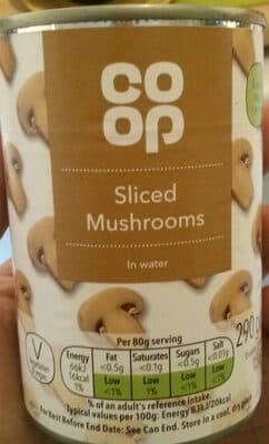 Sliced Mushrooms