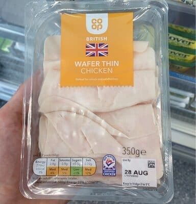 Wafer thin chicken