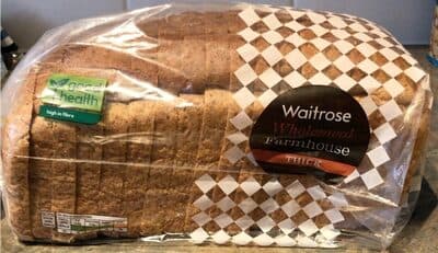 Wholemeal bread thick sliced