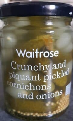 Crunchy and piquant pickled cornichons and onions