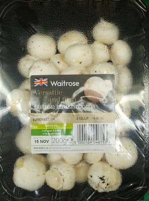 Versatile And Firm Button Mushrooms