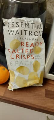 Ready salted potato crisps
