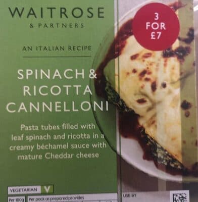 Spinach And Ricotta Cannelloni