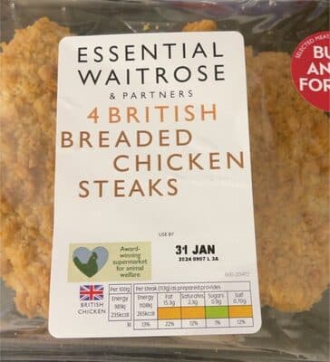 Breaded Chicken Steaks