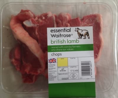 British lamb chops
