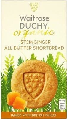 Duchy Organic Stem Ginger All Butter Shortbread