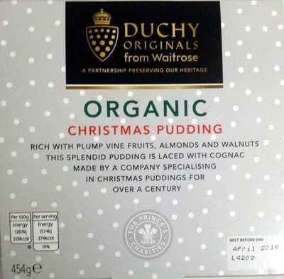Organic Christmas Pudding