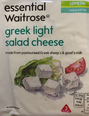 Greek light salad cheese
