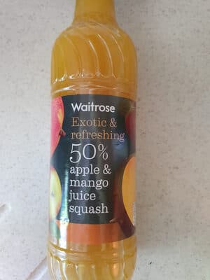 Waitrose Apple and Mango Squash