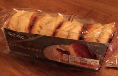 Waitrose 4 All Butter Scones