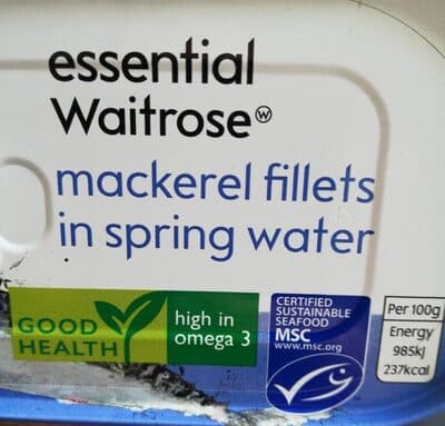 Mackerel Fillets in Spring Water