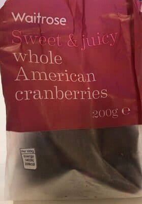 Whole American Cranberries