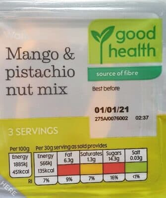Mango & Pistachio But Mix