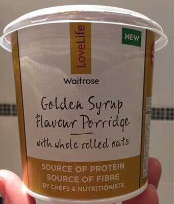 Waitrose Lovelife Golden Syrup Flavour Porridge