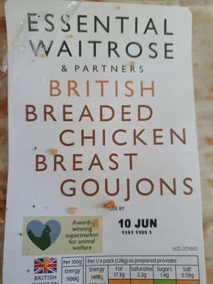British Breaded Chicken Goujons