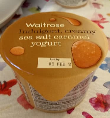 Indulgent, Creamy Sea Salt Caramel Yogurt
