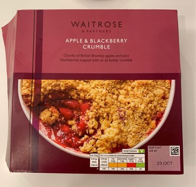 Apple & blackberry crumble