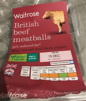 British Beef Meatballs