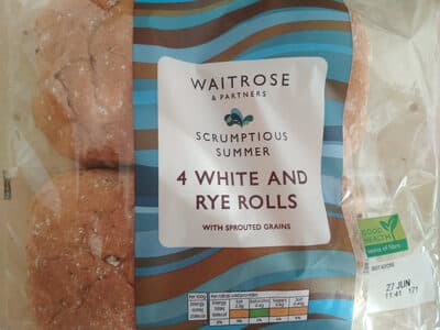 4 White and Rye Rolls
