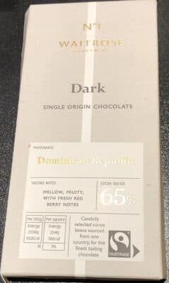 Single origin dark chocolate