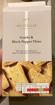 Gouda Black Pepper Thins