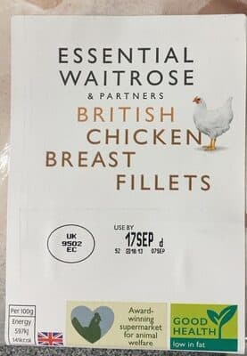 British chicken skinless breast fillets