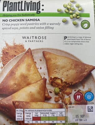 Waitrose Vegan  No Chicken Samosa