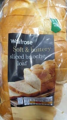 Soft & buttery sliced brioche loaf