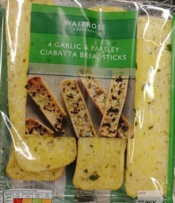 Garlic And Ciabatta Breadsticks