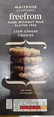 Stem ginger cookies
