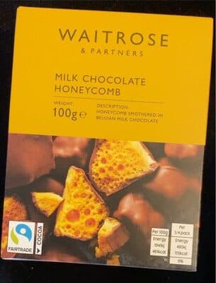 Milk chocolate honeycomb