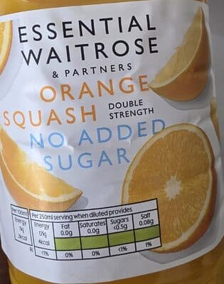 Essential waitrose orange squash
