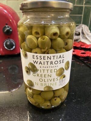 Pitted Green Olives in brine