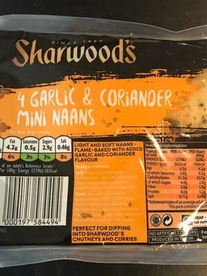 Garlic & Coriander Mini Naans