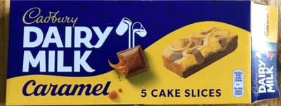 Dairy Milk Caramel Cake Slices