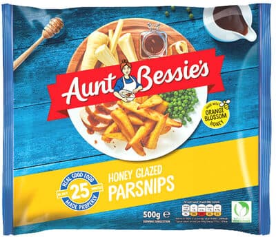 Aunt Bessie's Honey Glazed Parsnips