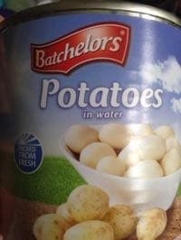 Potatoes in water
