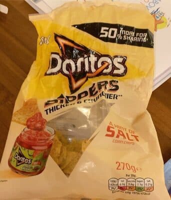 Doritos Dippers A Hint Of Salt Corn Chips