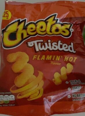 Flaming hot Cheetos