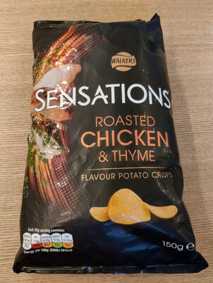 Sensations Roasted Chicken & Thyme Flavour Potato Crisps