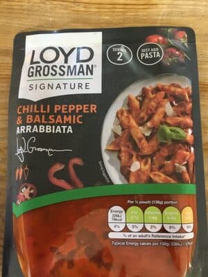 Chilli pepper & balsamic arrabbiata