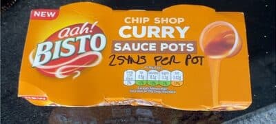 Chip shop curry sauce pots