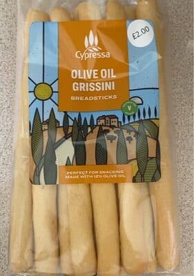 Olive Oil Grissini breadsticks