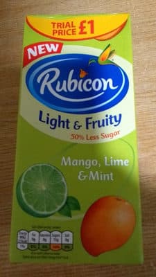 Rubicon Light & Fruity - Mango, Lime & Mint