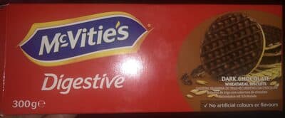 Digestive galletas con chocolate negro